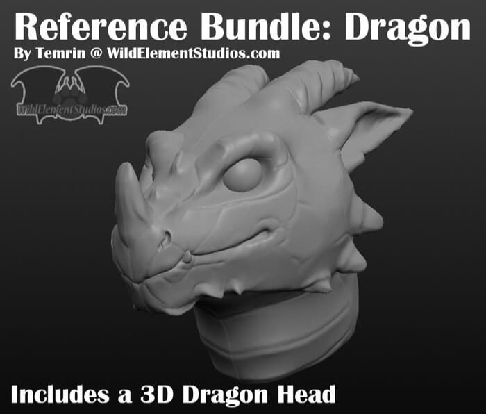 3D Head Resource: Dragon