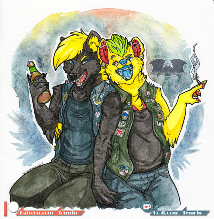 Watercolour: Sharpie & Konar Watercolour: Sharpie & Konar