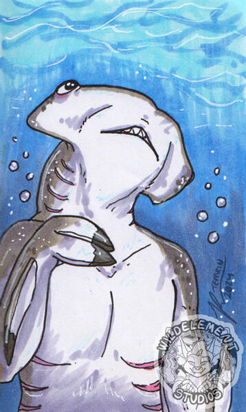 Anthro Art Prompt - Shark Anthro Art Prompt - Shark
