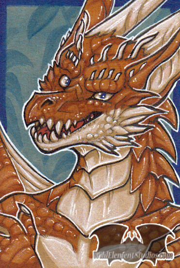 Copics & Coloured Pencils: Dragon Portrait Copics & Coloured Pencils: Dragon Portrait