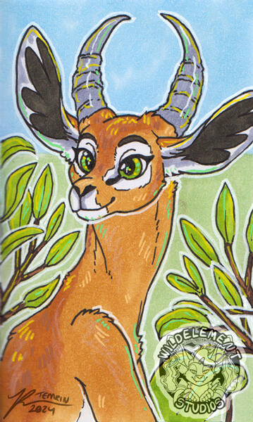 Anthro Art Prompt: Gerenuk