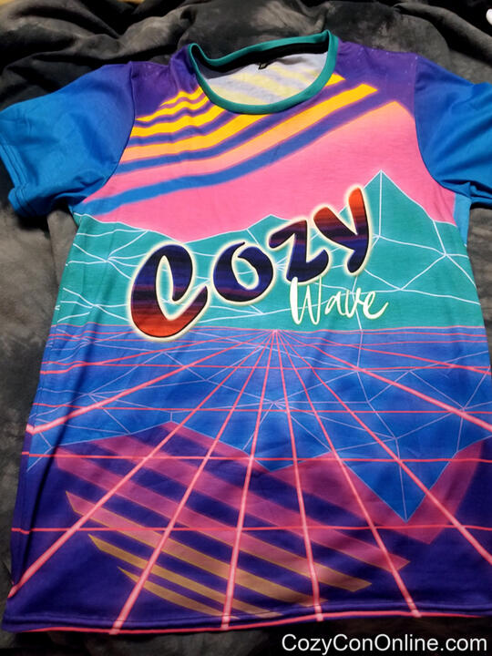 CozyCon Online Sept 2021 All-over-print tshirt