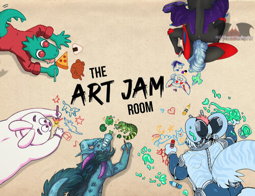 2023 Art Jam Room Collab Sign