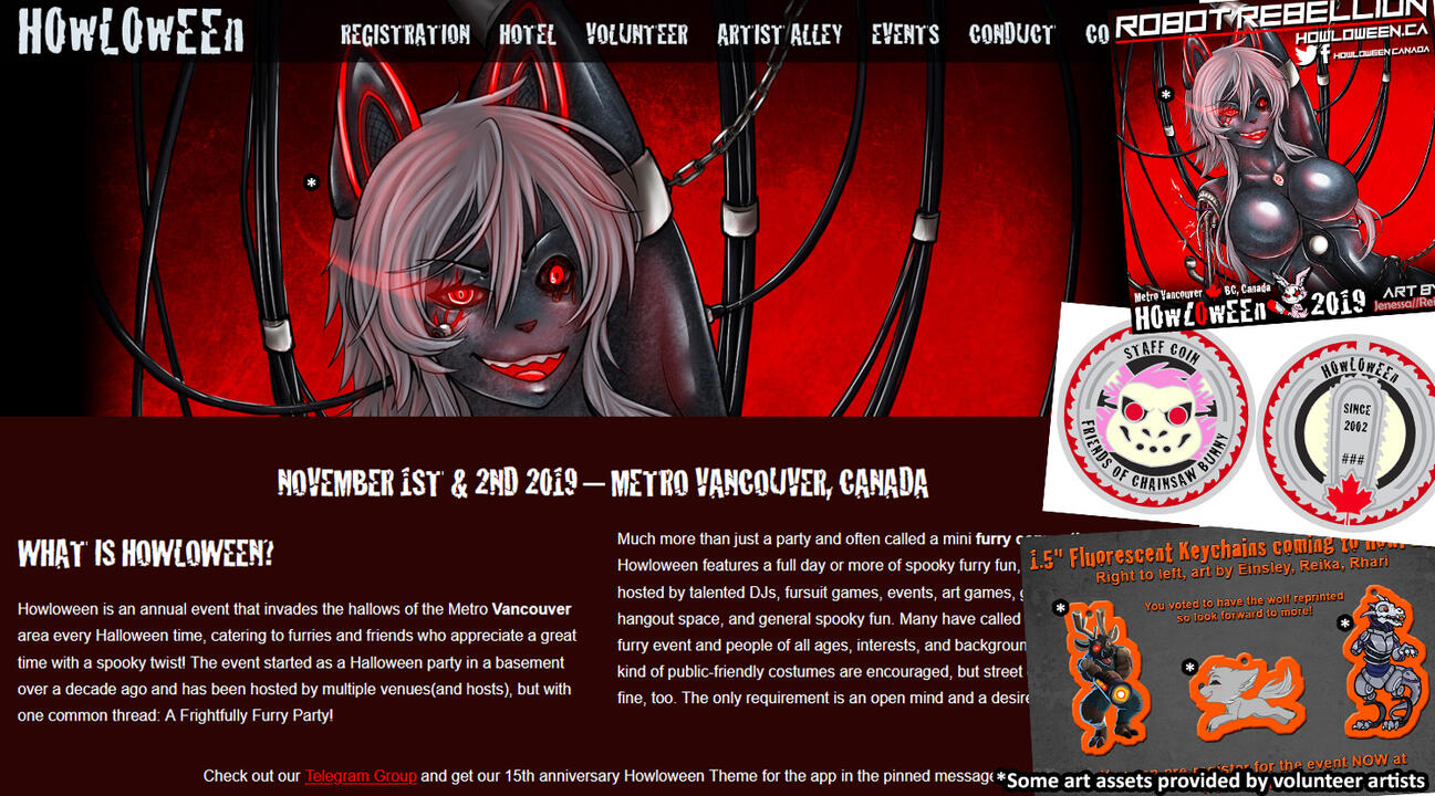 Howloween: 2019 site + Designs