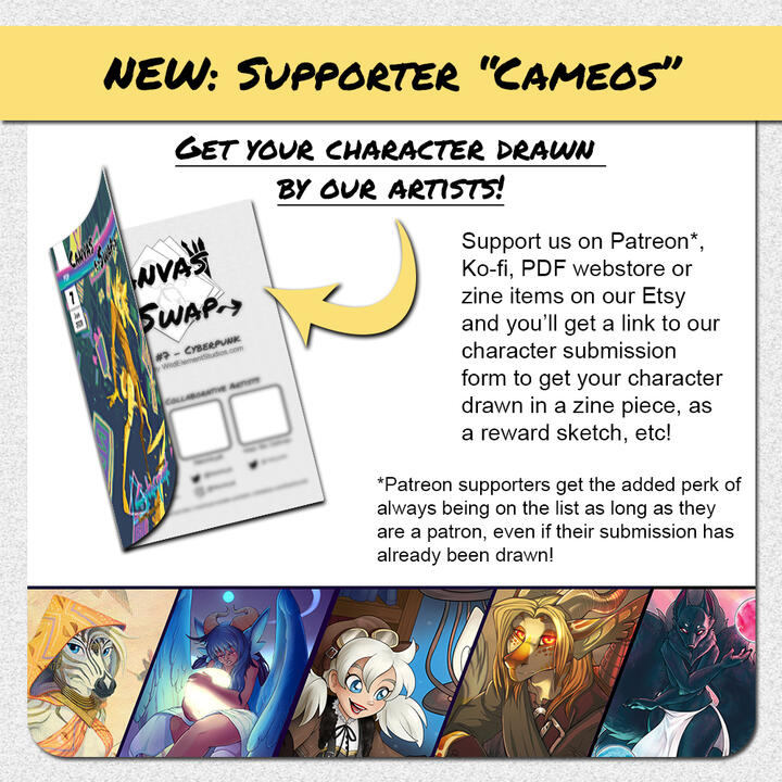 Canvas Swap Zine Cameo Advert Canvas Swap Zine Cameo Advert