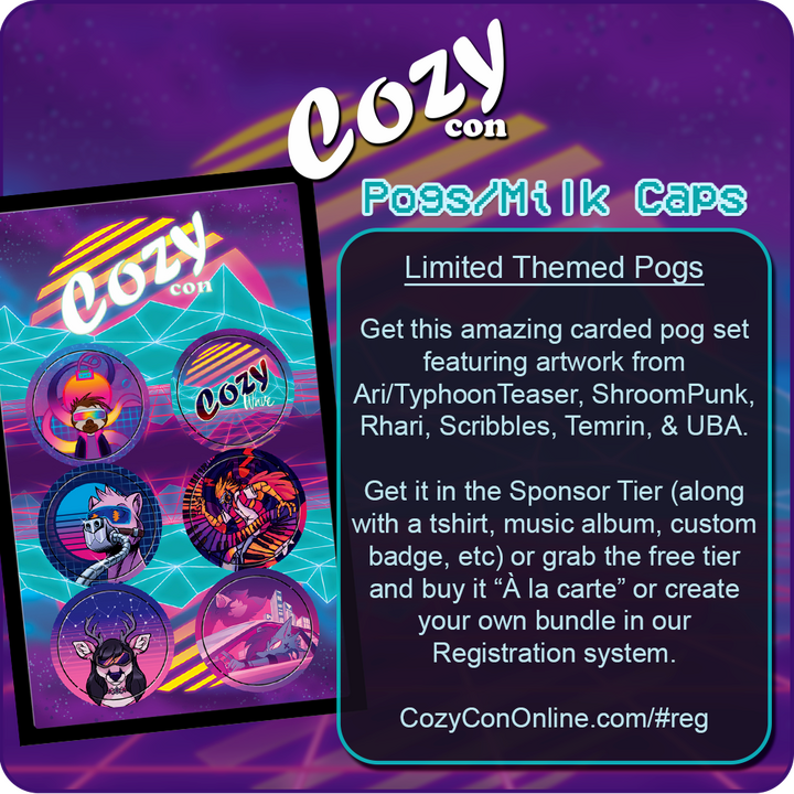 CozyCon Online Merch Advert CozyCon Online Merch Advert