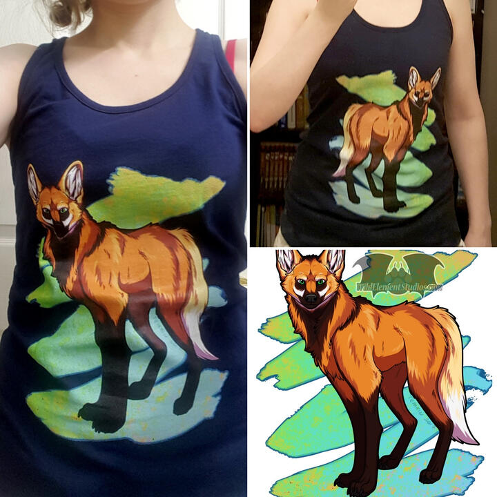 Maned wolf tank top