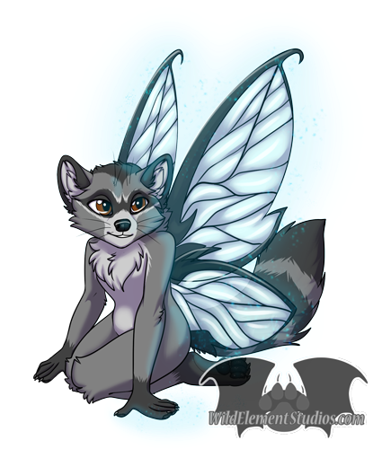 2019 Fae Raccoon Mascot