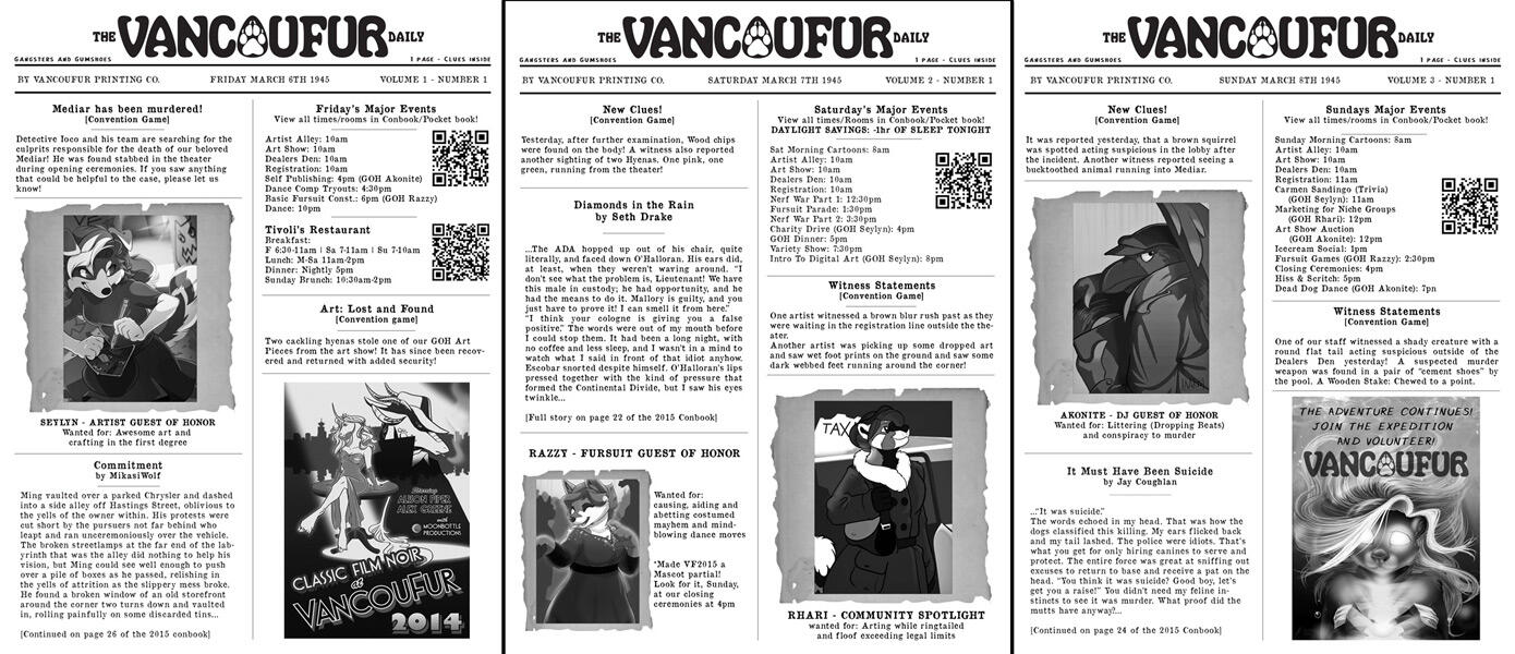 2015 At-Con &quot;Game&quot; Newletters