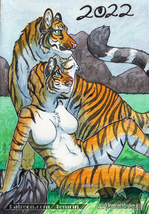 Watercolour - Year of the tiger