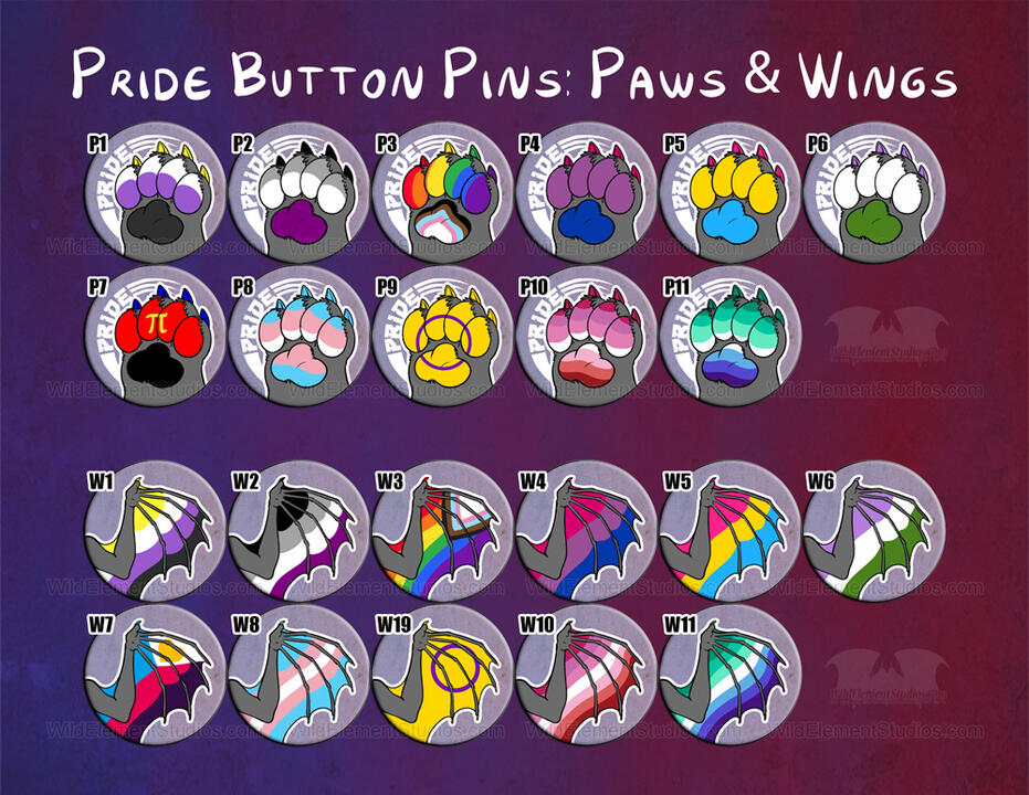 Pride Button Pins