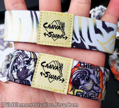 CSZine double-sided fabric wristbands